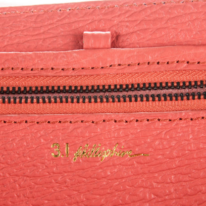 3.1 Phillip Lim 3.1 Textured Calfskin Large Pashli Satchel Coral 6 of 11