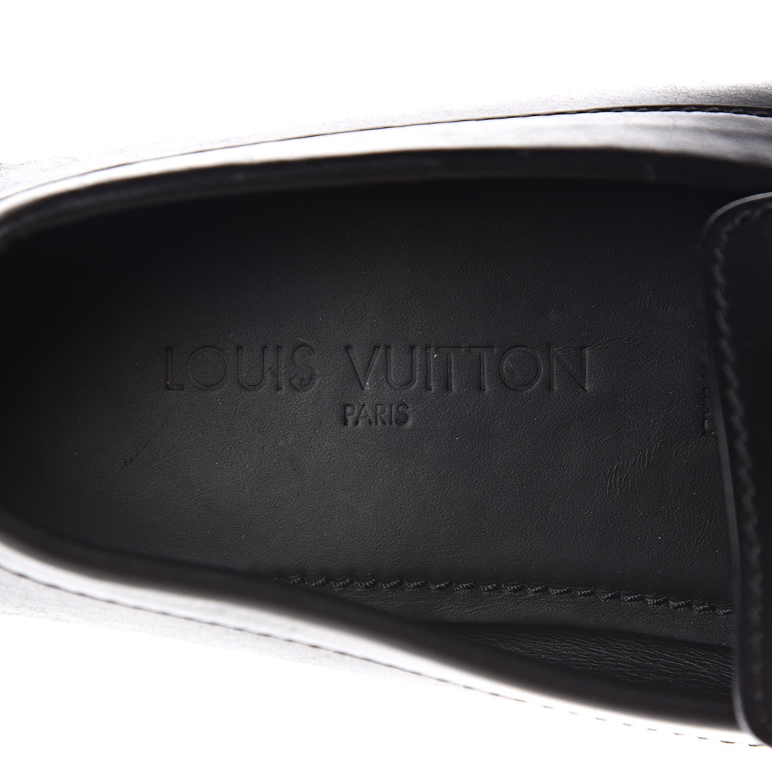Louis Vuitton Calfskin Mens Monte Carlo Loafers 9.5 Black 7 of 8