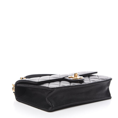 Chanel Lambskin Quilted Small Chic Pearls Flap Black 3 of 10