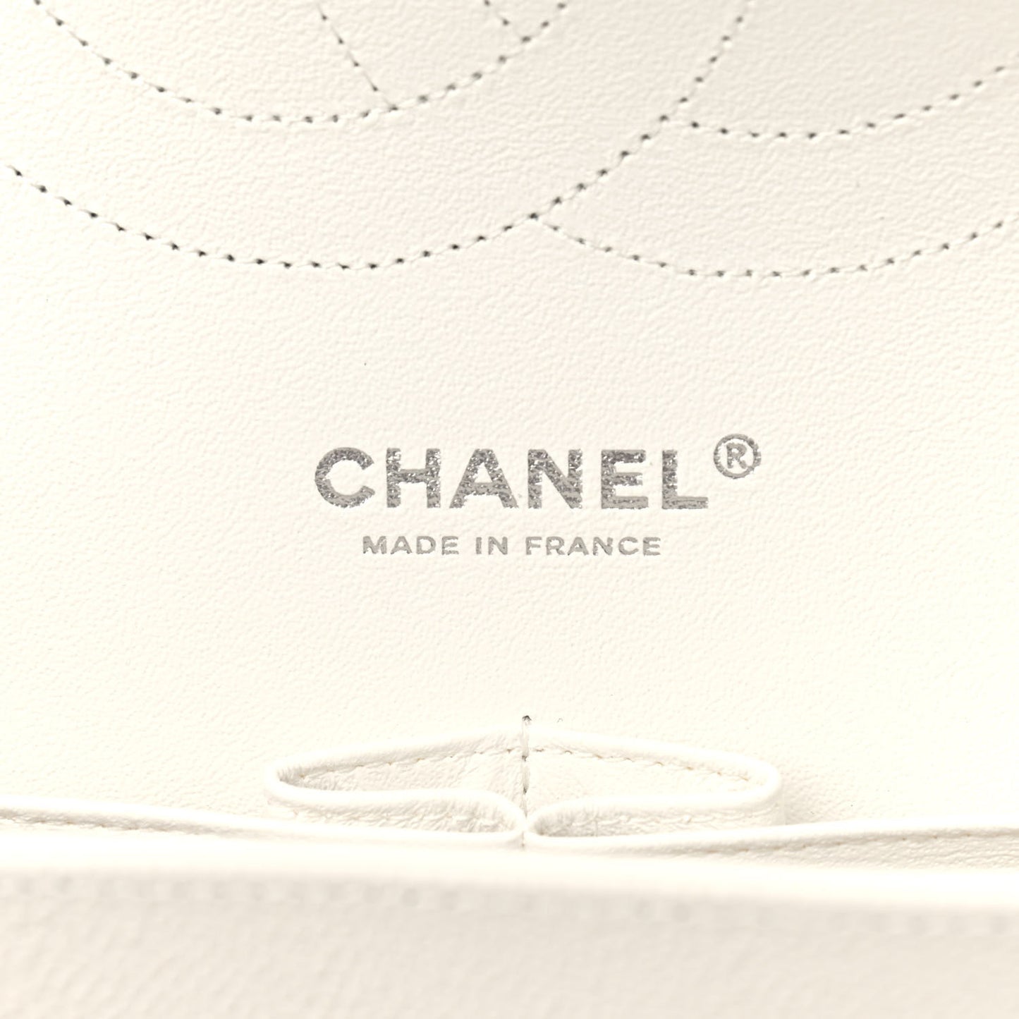 Caviar Quilted Jumbo Double Flap White