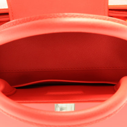 Christian Dior Grained Calfskin Mini Diorever Flap Fluorescent Goji Pink 5 of 7