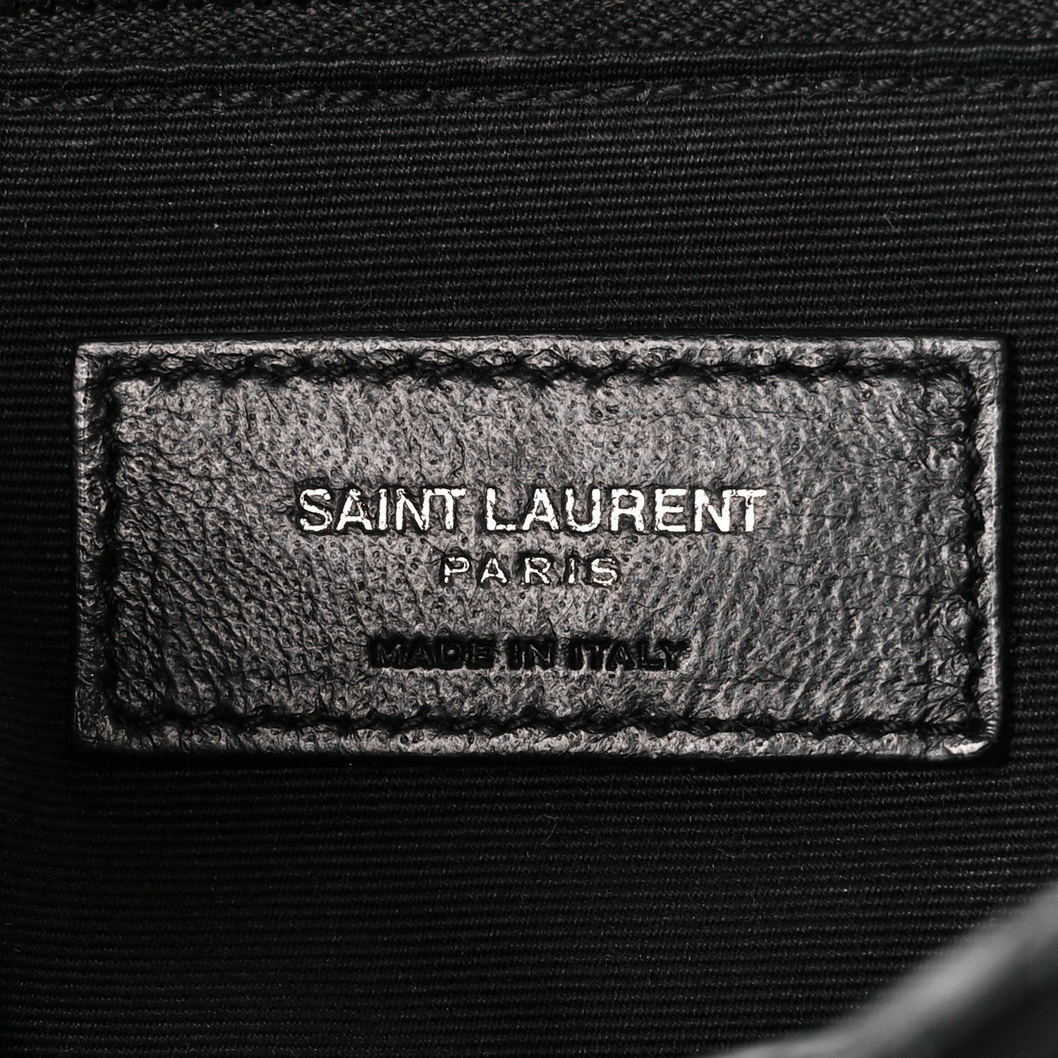 Saint Laurent Crocodile Embossed Lambskin Monogram Medium Niki Chain Satchel Black 5 of 9