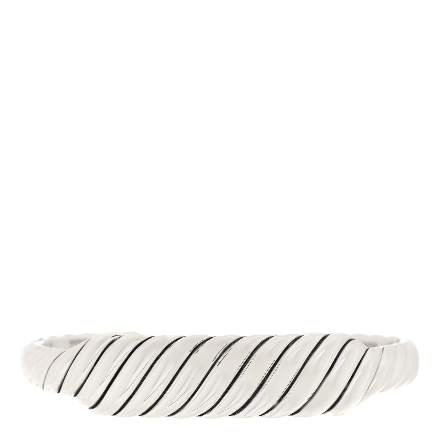 Sterling Silver 13mm Sculpted Cable Contour Bracelet
