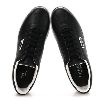 Chanel Calfskin CC Womens Sneakers 40 Black 2 of 8