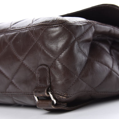 Chanel Lambskin Quilted Backpack Brown 16 of 20