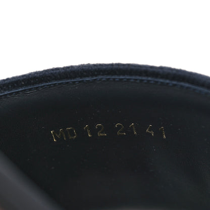 Christian Dior Canvas Embroidered Dway Mules Slide Sandals 41 Deep Blue 8 of 9