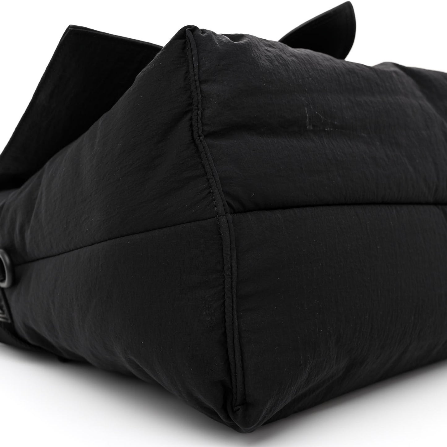 Padded Nylon Le Bambimou Messenger Bag Black