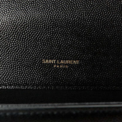 Saint Laurent Grain De Poudre Medium Classic Monogram Kate Tassel Satchel Black 6 of 11