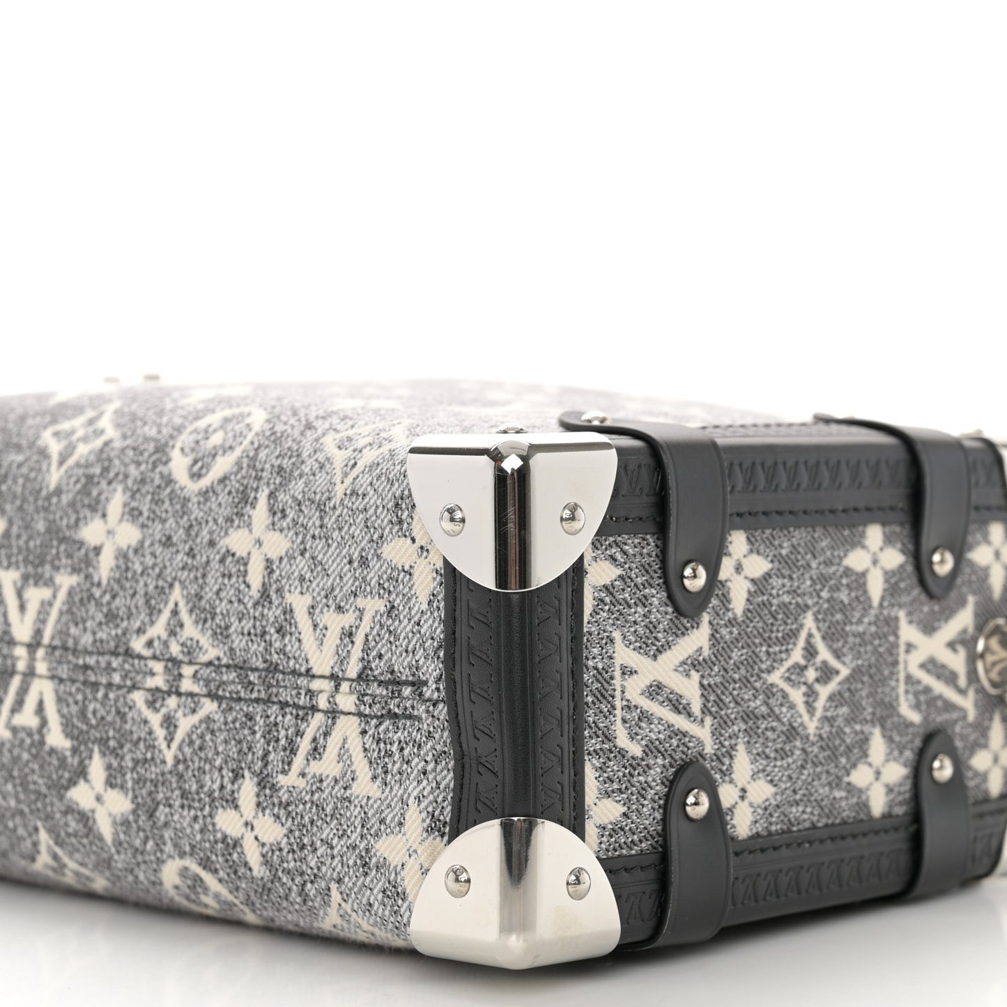 Monogram Jacquard Denim Side Trunk Grey