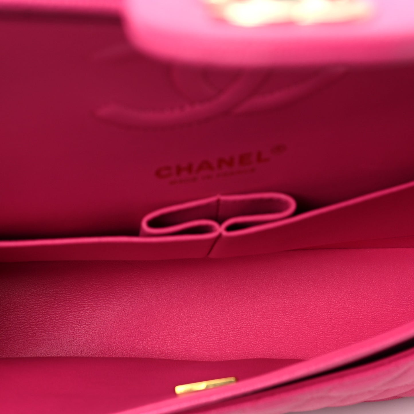 Caviar Quilted Medium Double Flap Pink
