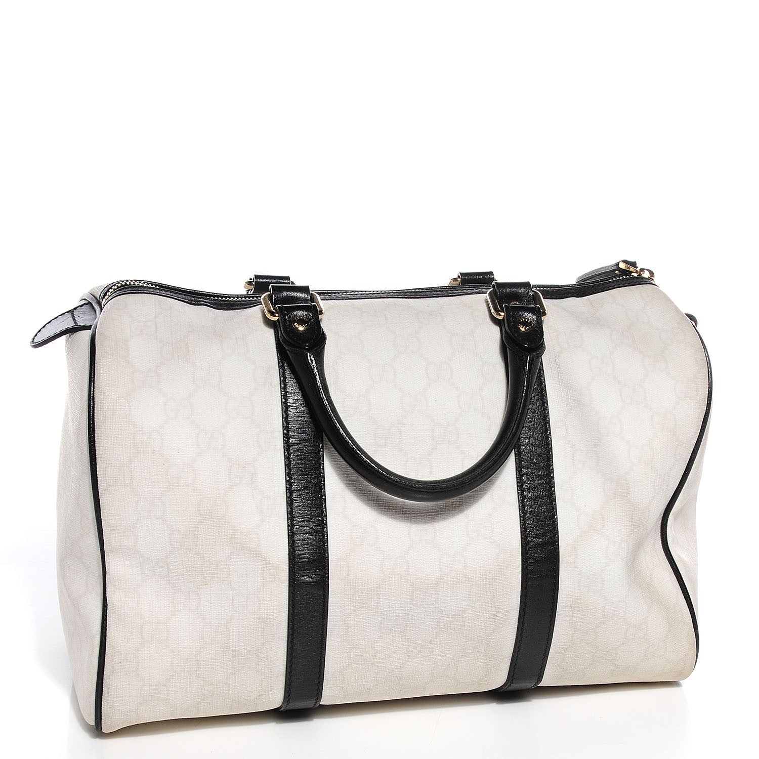 Gucci GG Plus Monogram Medium Joy Boston White Black 3 of 7