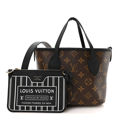 Louis Vuitton Monogram Neverfull Inside Out Bandouliere BB Black 2 of 18