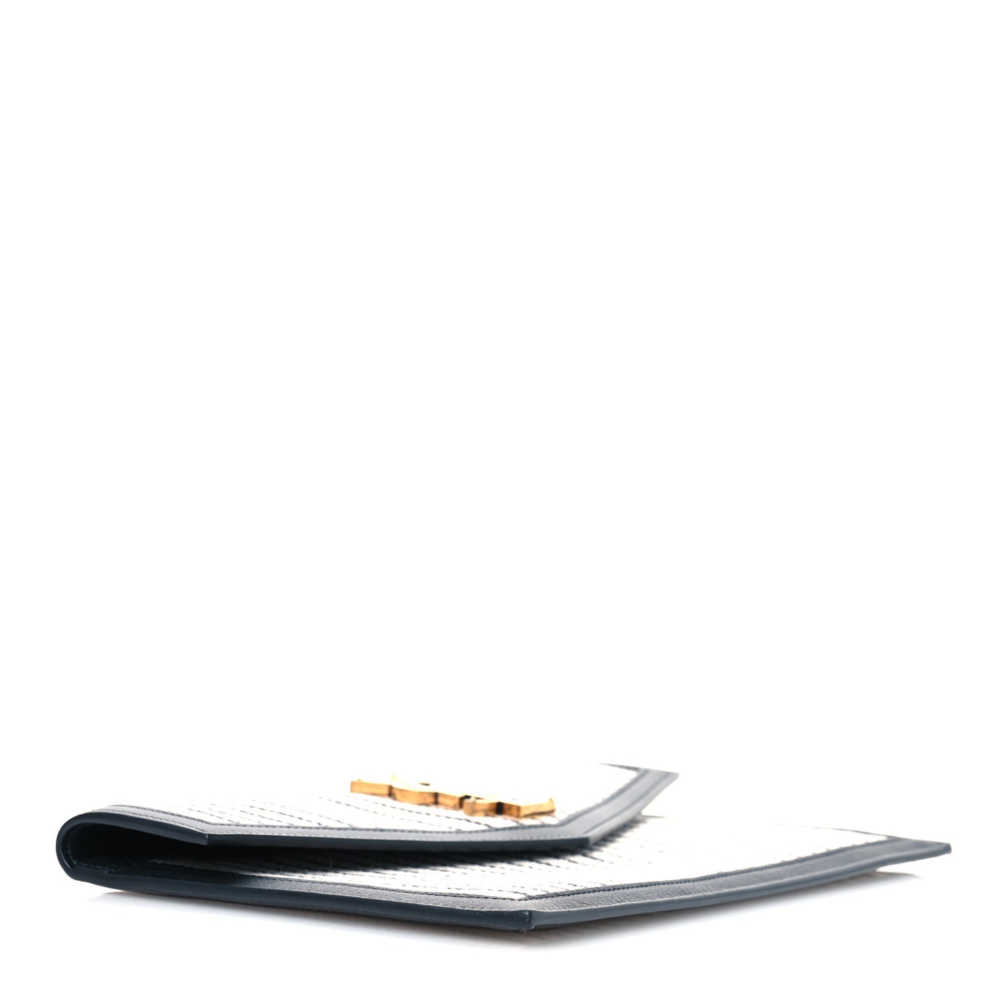 Canvas Striped Uptown Pouch Beige Black