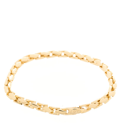 David Yurman 18K Yellow Gold 5mm Fluted Chain Bracelet 2 of 3