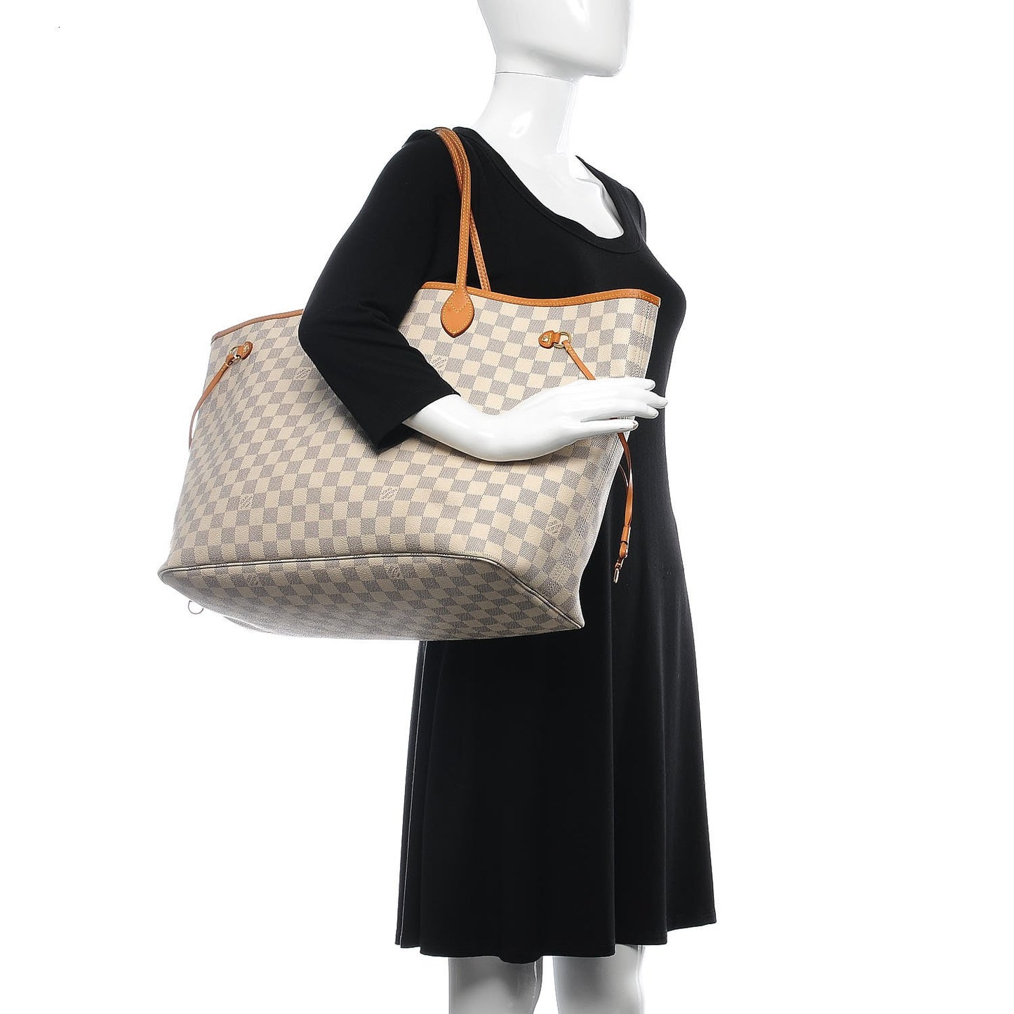 Damier Azur Neo Neverfull GM Rose Ballerine
