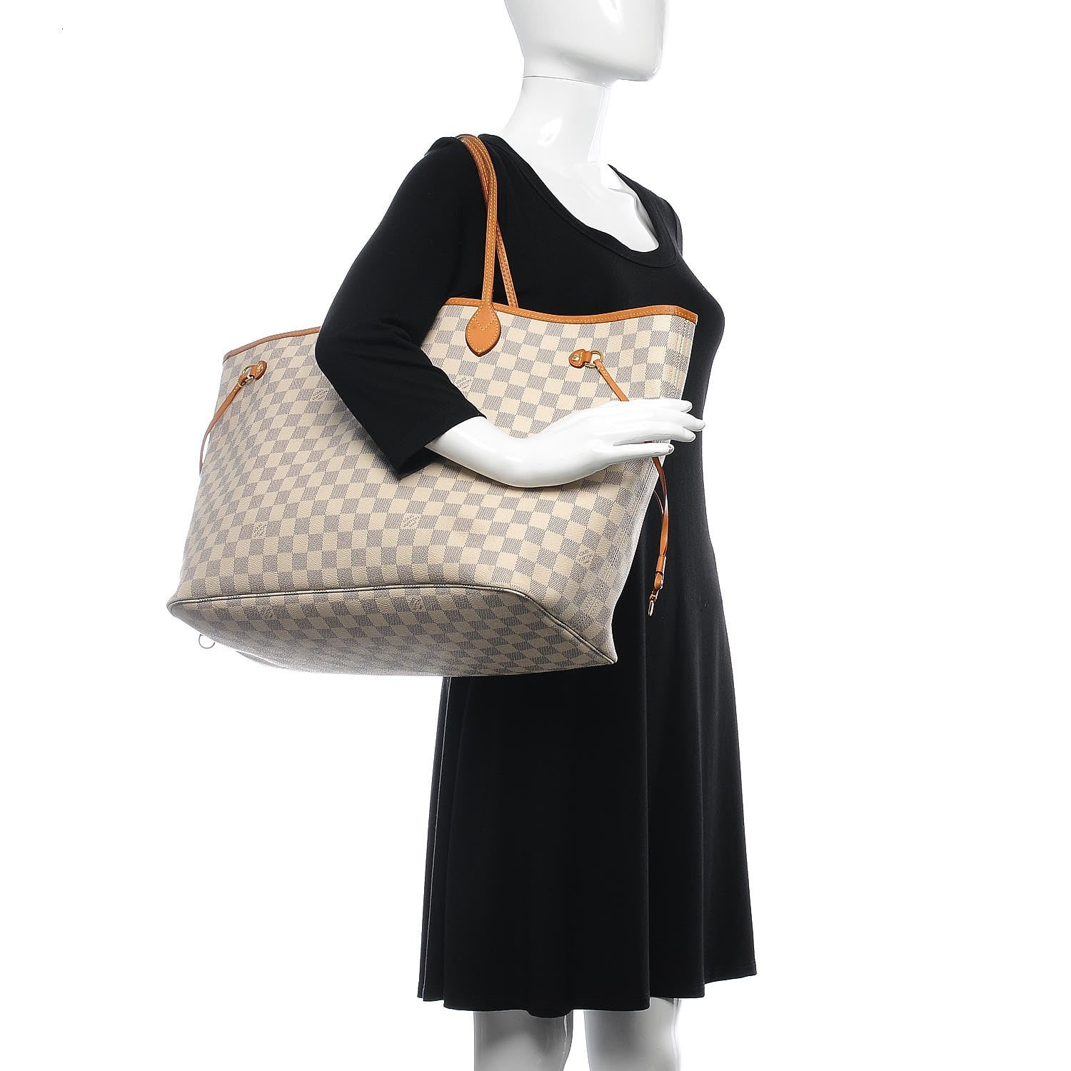 Louis Vuitton Damier Azur Neo Neverfull GM Rose Ballerine 2 of 17
