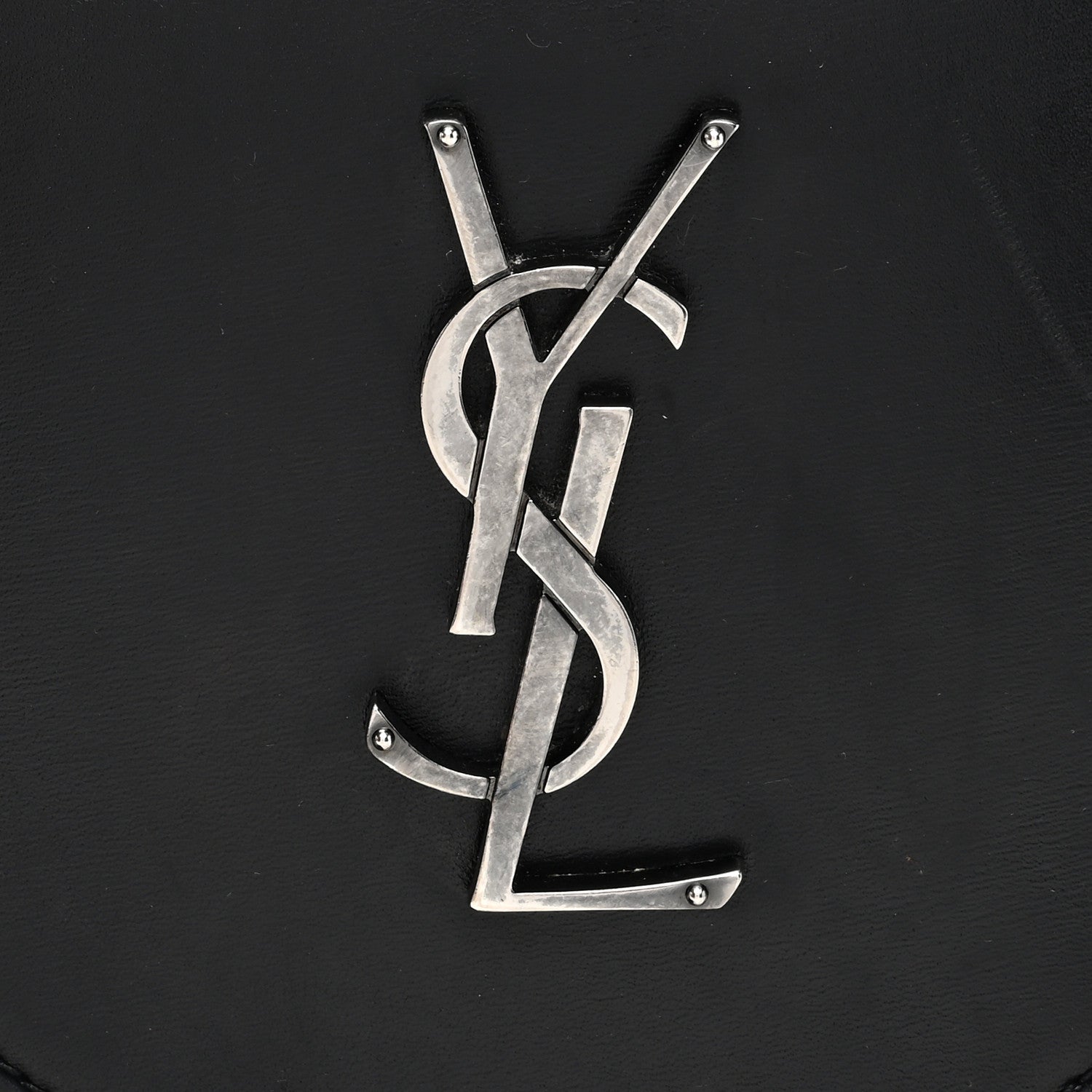 Saint Laurent Calfskin Heart Monogram Crossbody Black 7 of 8