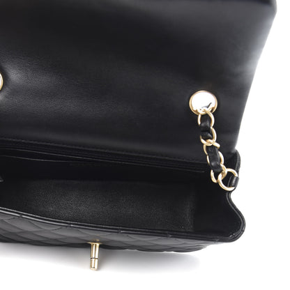 Chanel Lambskin Quilted Mini Rectangular Flap Black 5 of 11