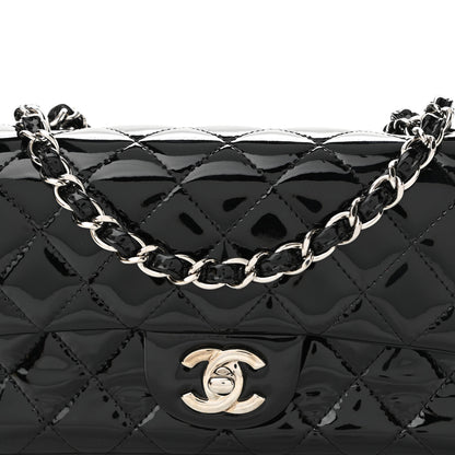 Chanel Patent Calfskin Quilted Mini Rectangular Flap Black 8 of 10