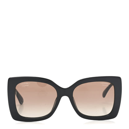 Chanel Square Polarized CC Sunglasses 5494-A Black 2 of 7