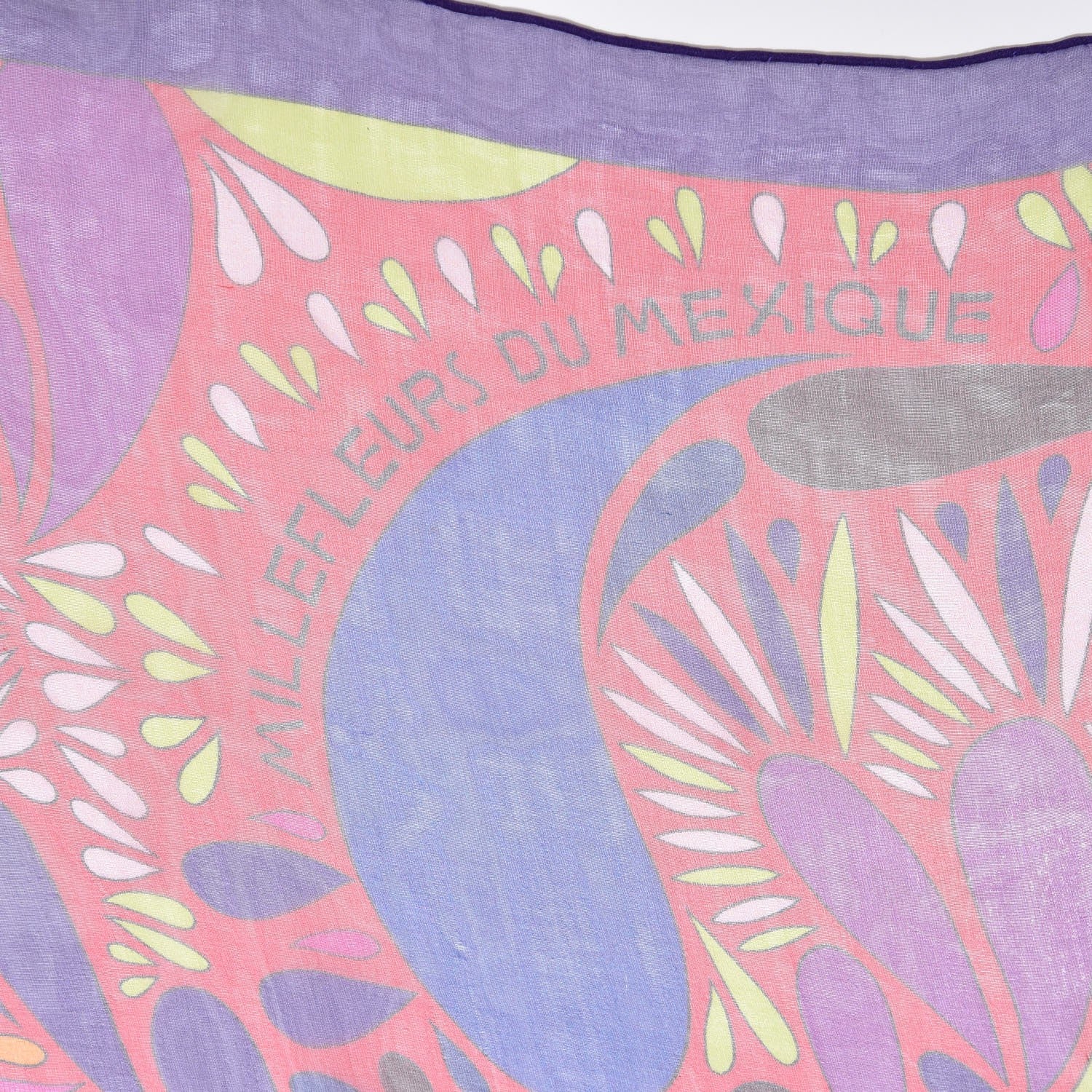 Hermes Mousseline Silk Millefleurs du Mexique Shawl 140 4 of 7