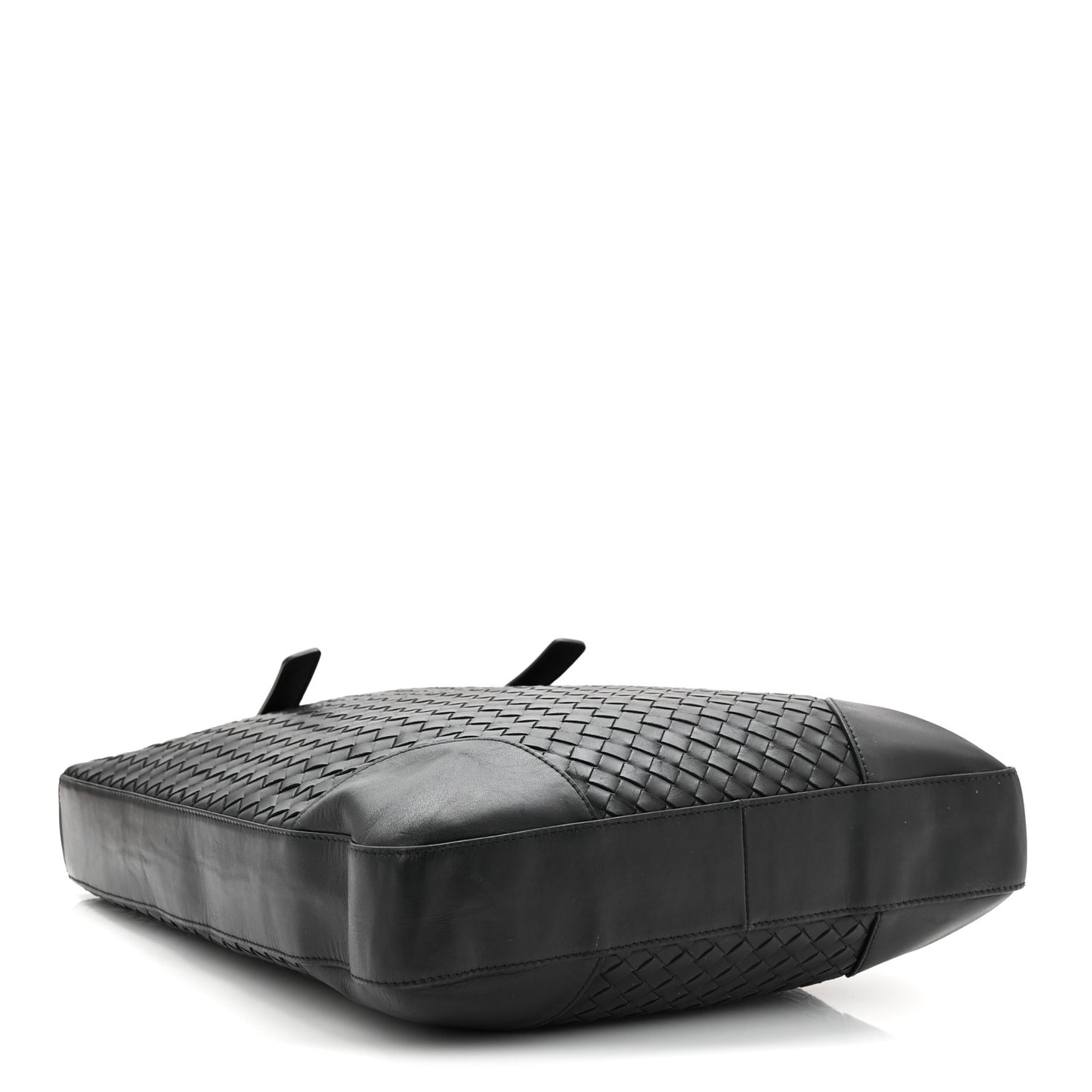 Nappa Intrecciato Light Calf Shopper Tote Black