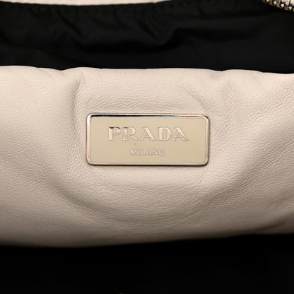Prada Nappa Bomber Tote Bianco 6 of 11