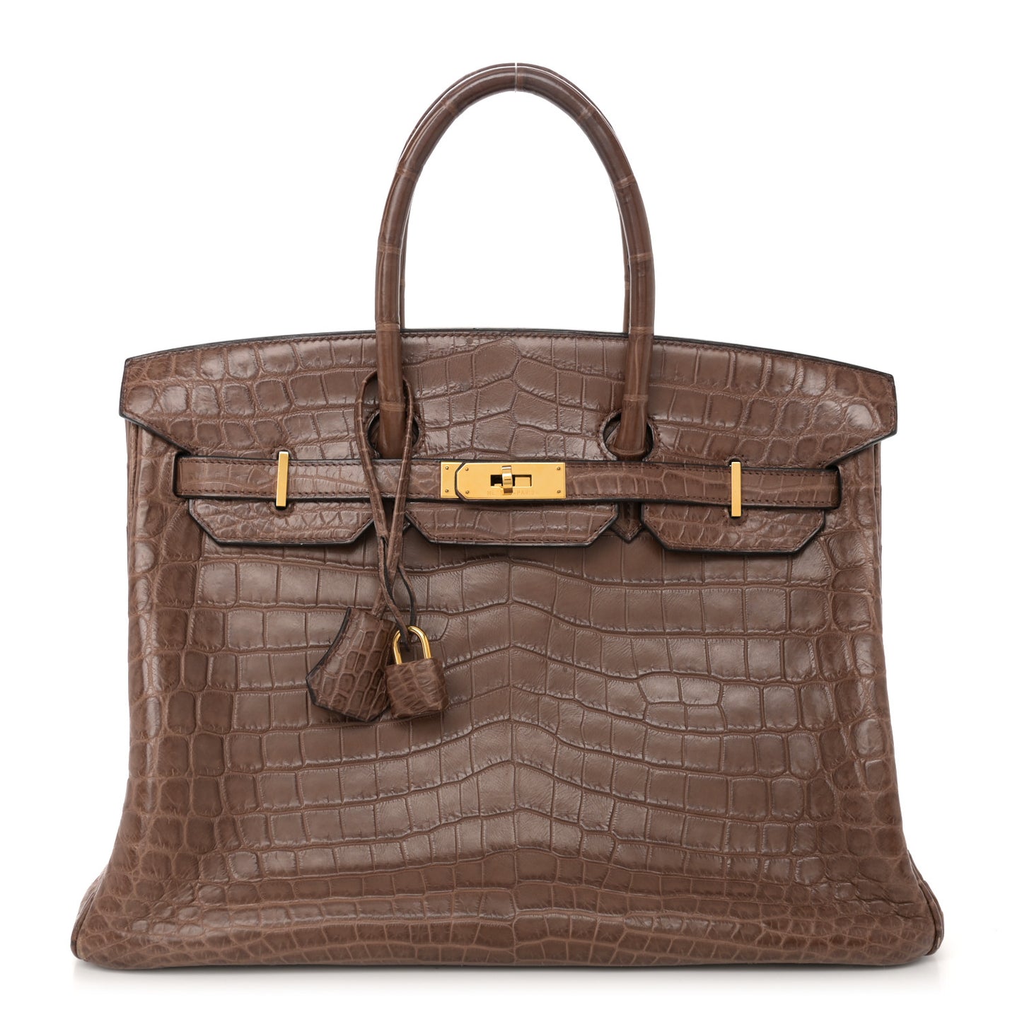 Matte Niloticus Crocodile Birkin 35 Alezan