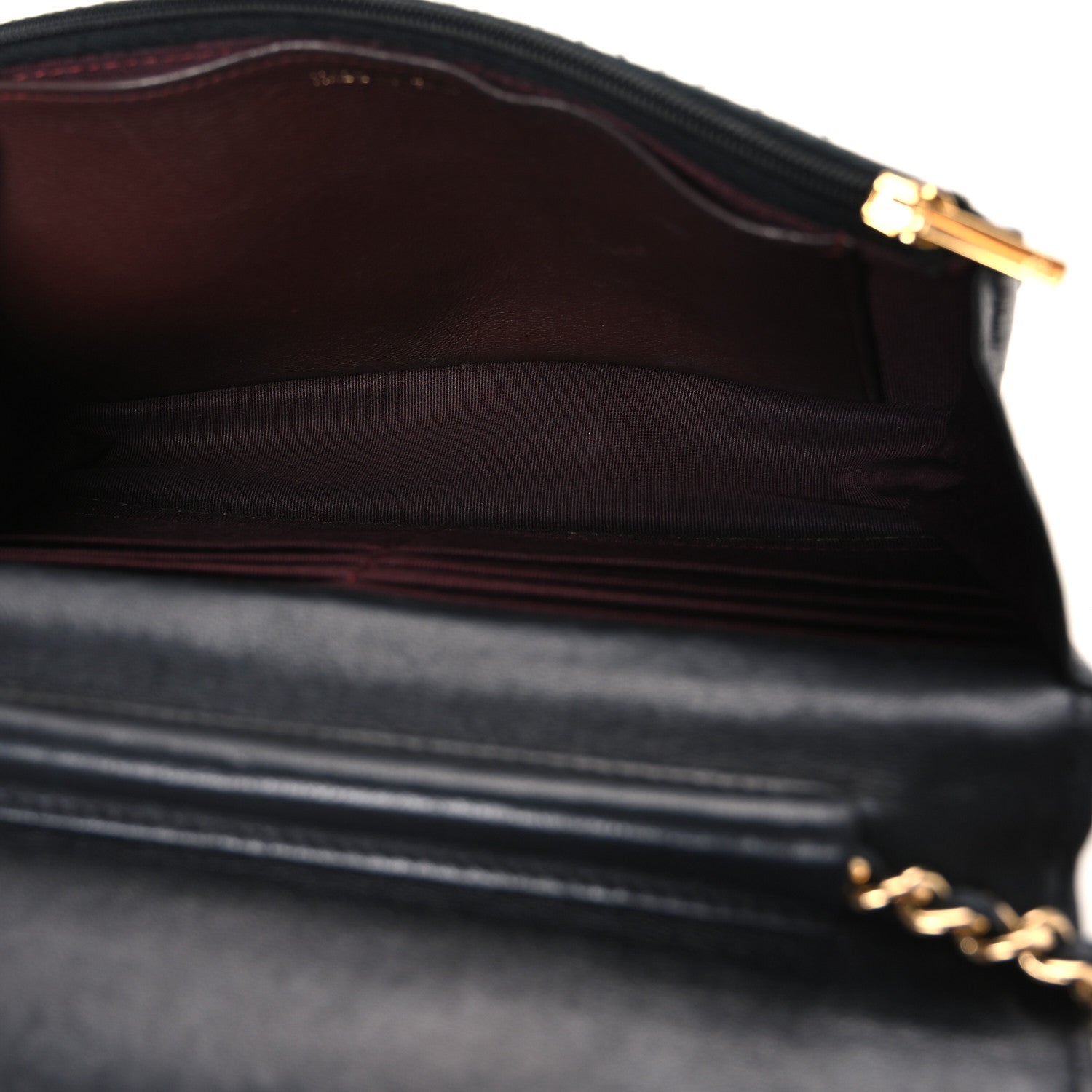Chanel Lambskin Quilted Wallet On Chain WOC Black 5 of 11