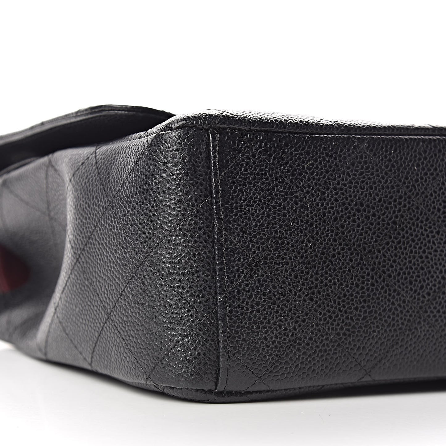 Caviar Quilted Maxi Double Flap Black