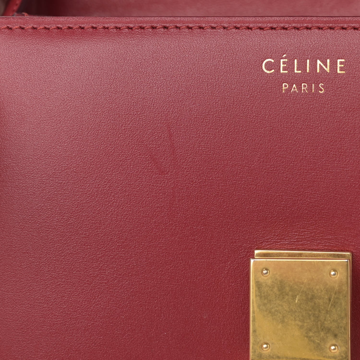 Celine Box Calfskin Small Classic Box Flap Bag Red 12 of 16