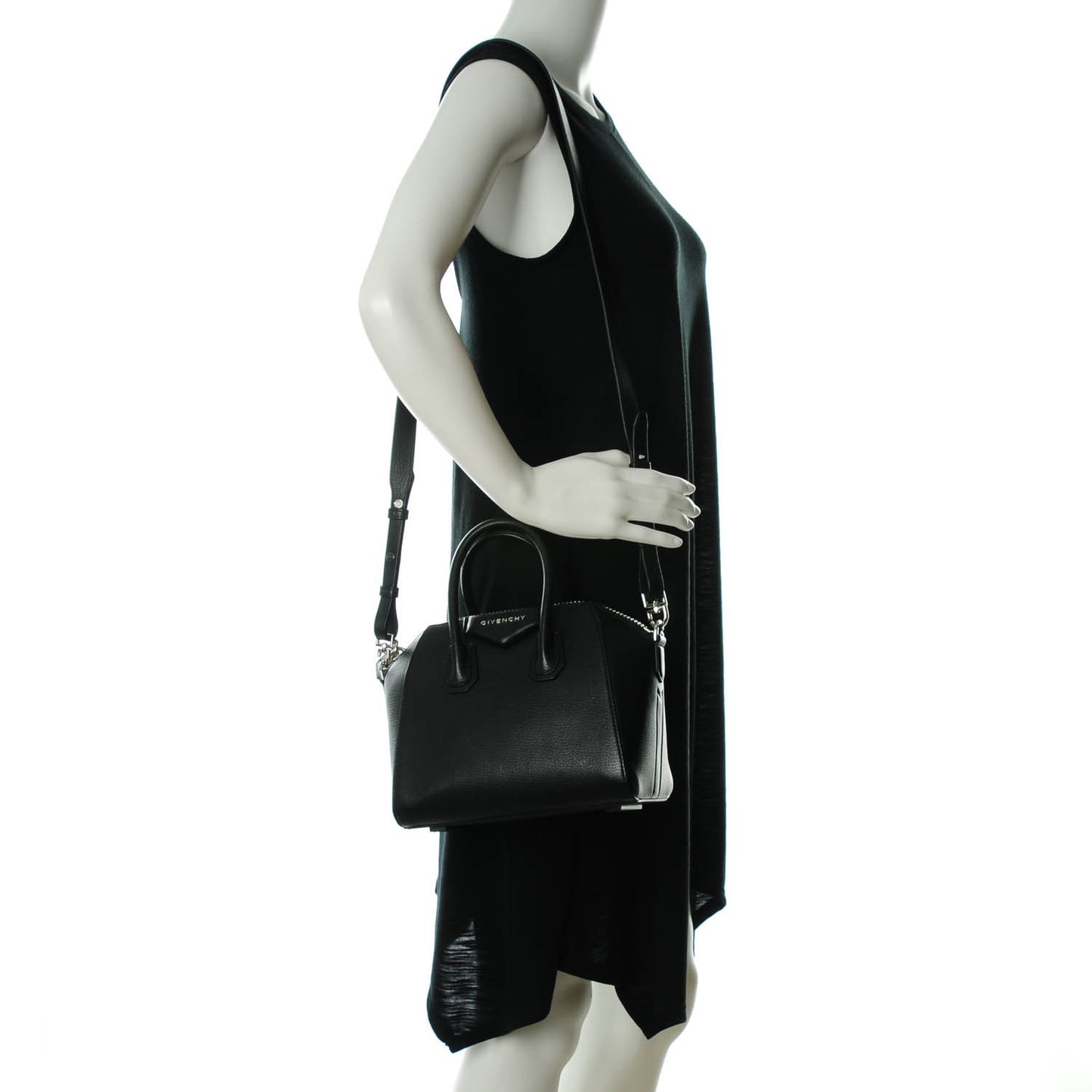Sugar Goatskin Mini Antigona Black