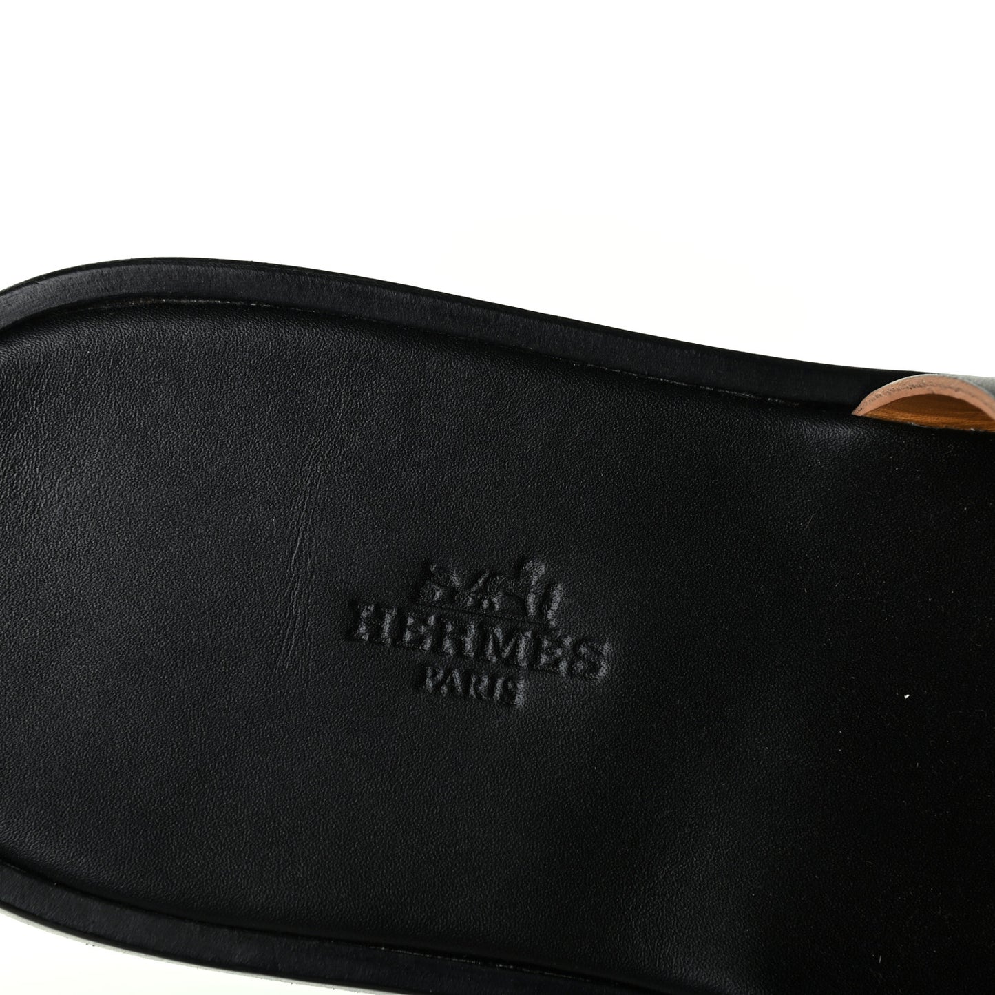 Calfskin Mens Izmir Sandals 43 Black Naturel