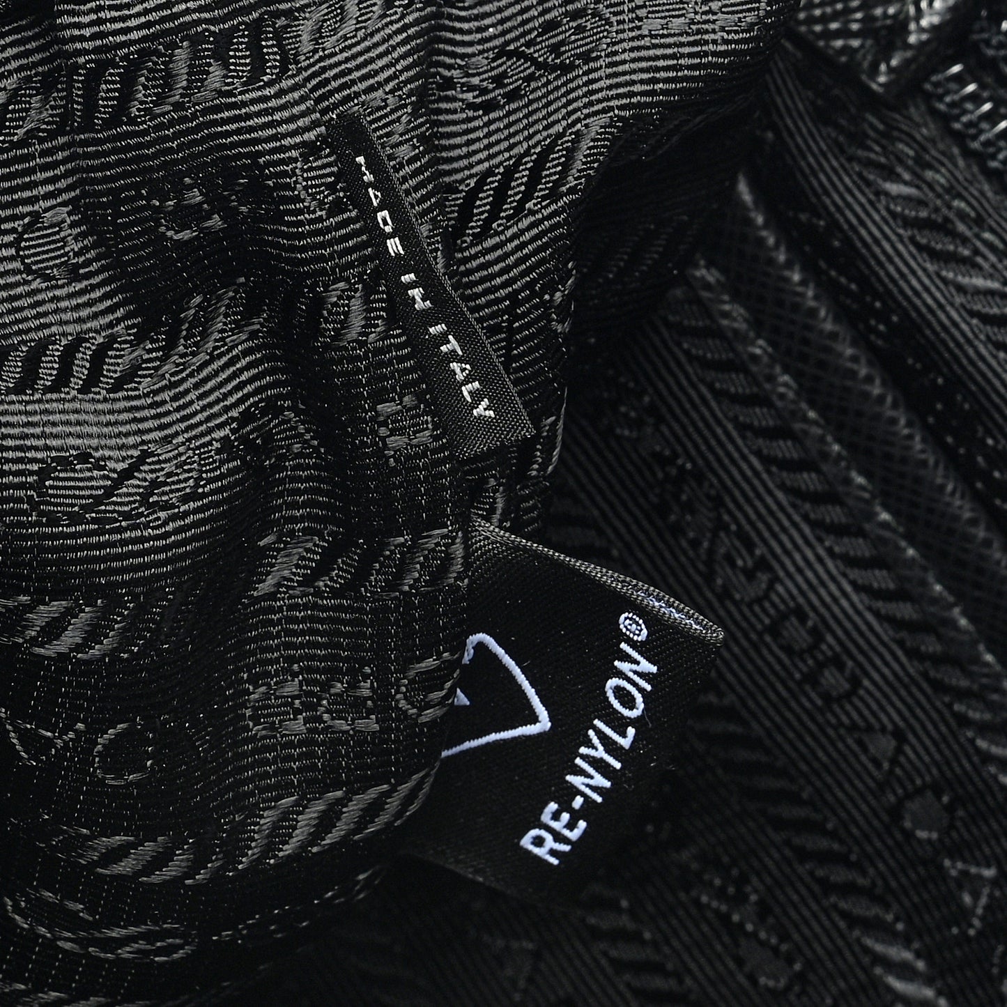 Re-Nylon Saffiano Medium Backpack Black