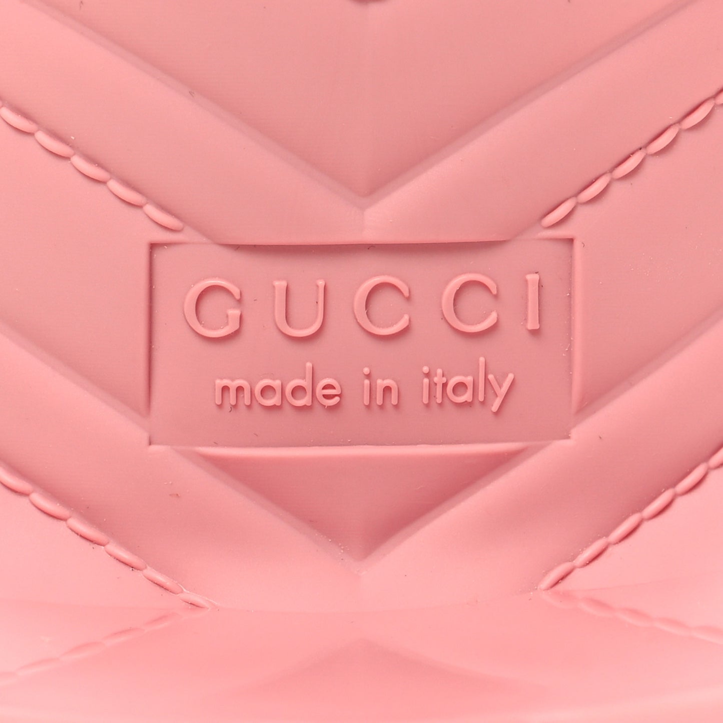 Rubber Gucci Logo Womens Platform 20/60mm Slide Sandals 40 Wild Rose