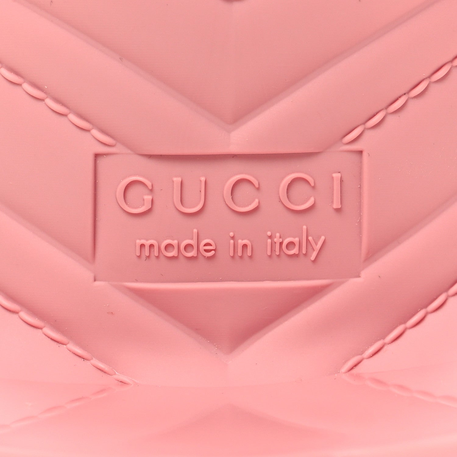 Gucci Rubber Gucci Logo Womens Platform 20/60mm Slide Sandals 40 Wild Rose 7 of 9