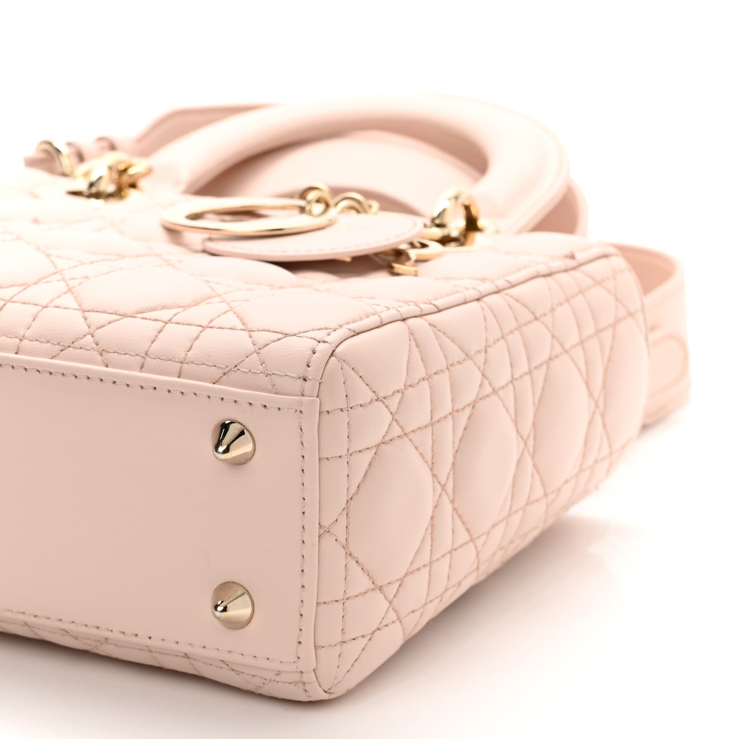 Christian Dior Lambskin Cannage Small My ABCDior Lady Dior Blush 8 of 9