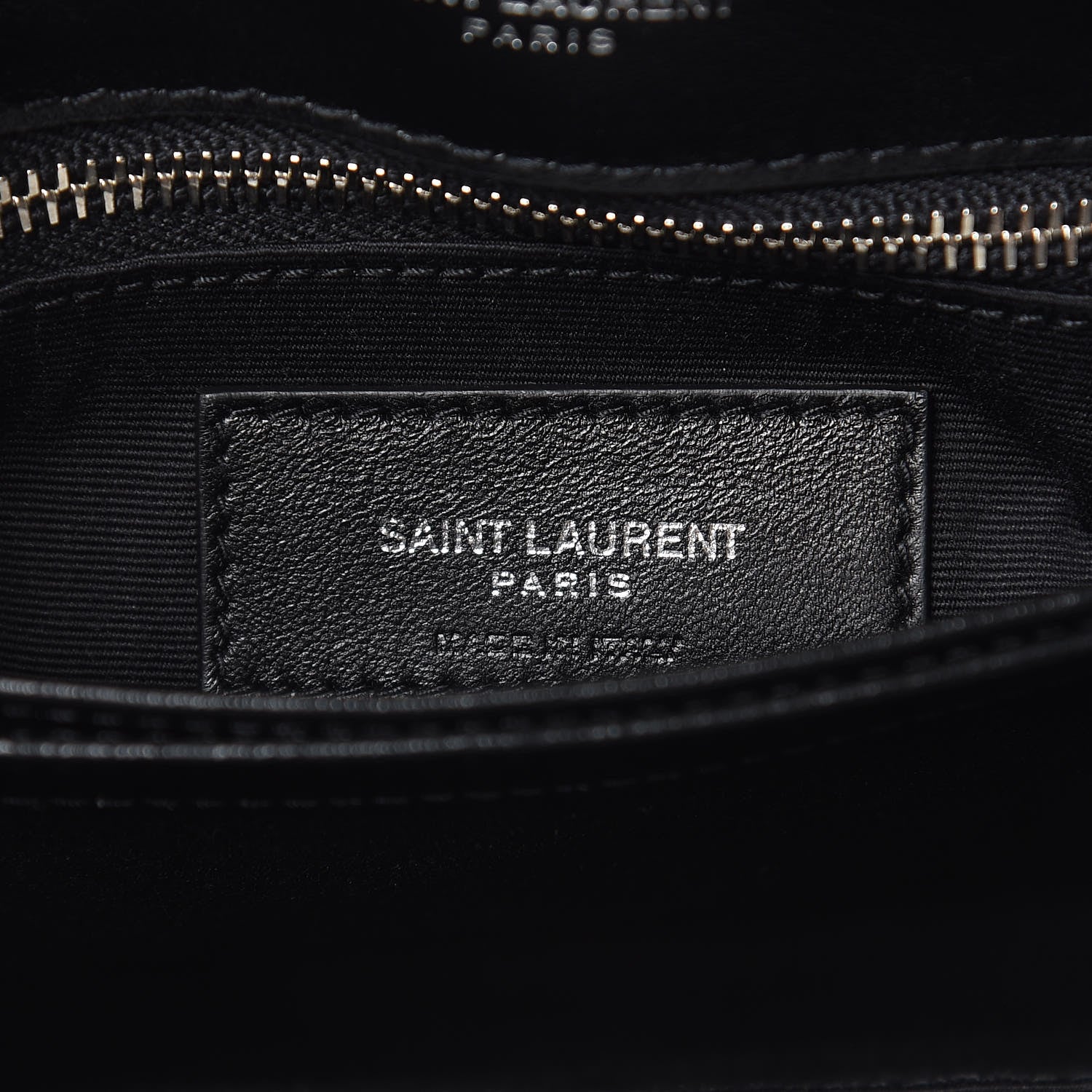 Saint Laurent Calfskin Y Quilted Monogram Toy Loulou Crossbody Bag Black 6 of 9