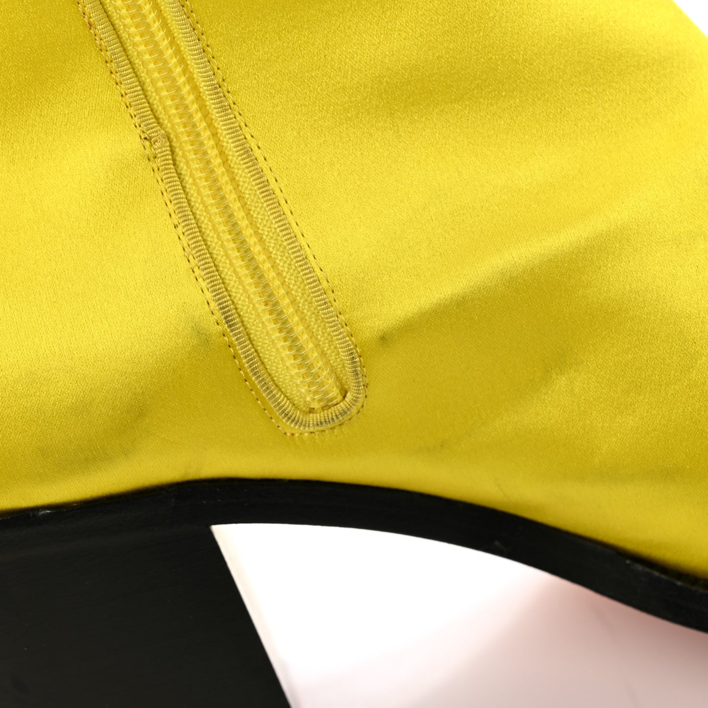 Satin Morgan Fleur 70 Over The Knee Boots 42 Yellow