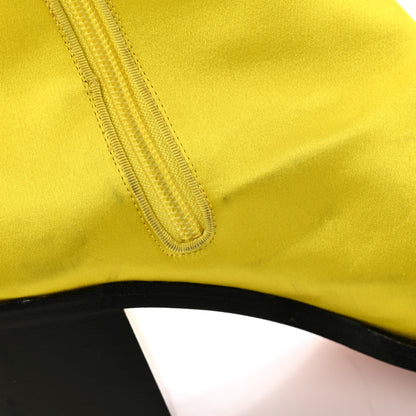 Christian Louboutin Satin Morgan Fleur 70 Over The Knee Boots 42 Yellow 12 of 12