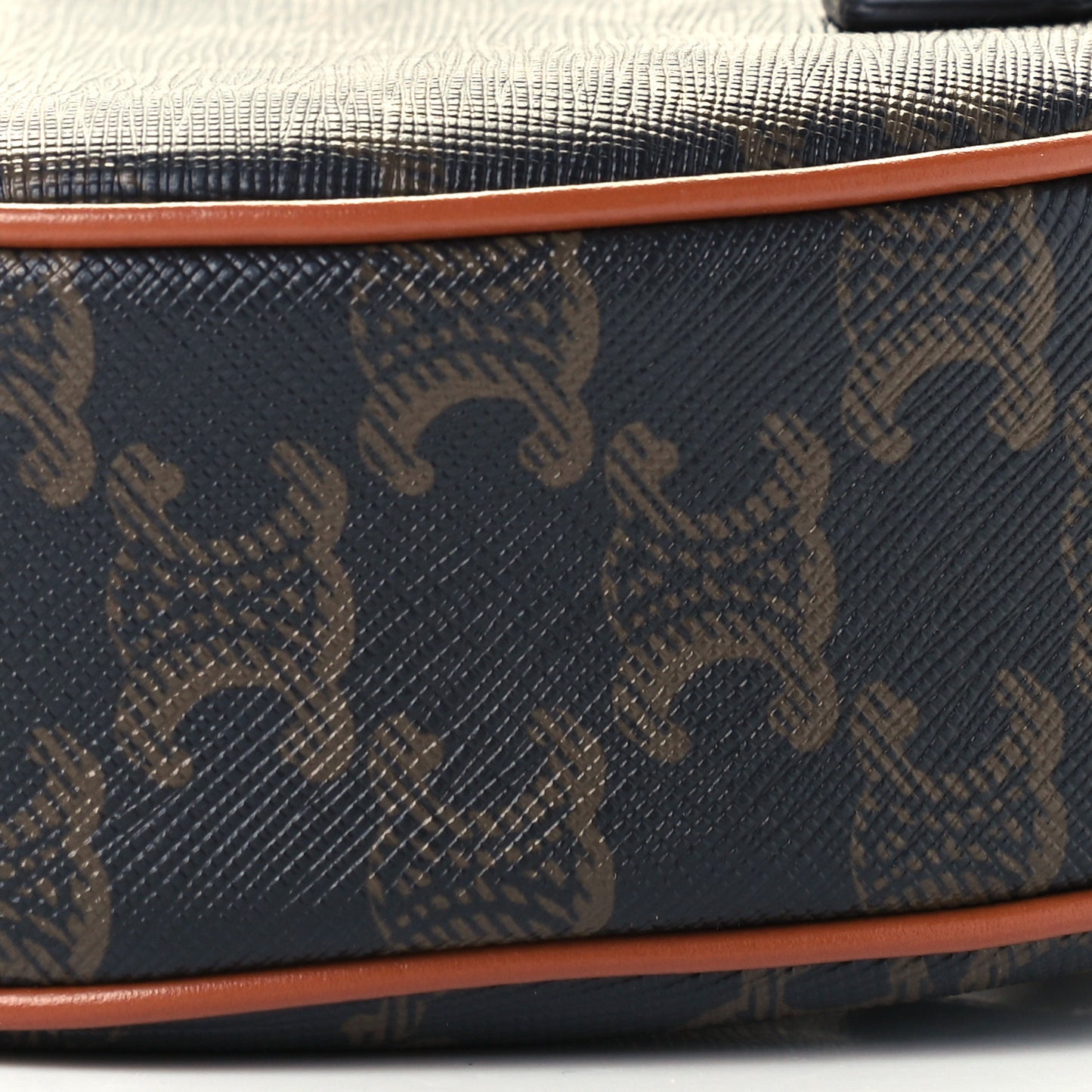 Triomphe Canvas Calfskin Heart Bag Tan