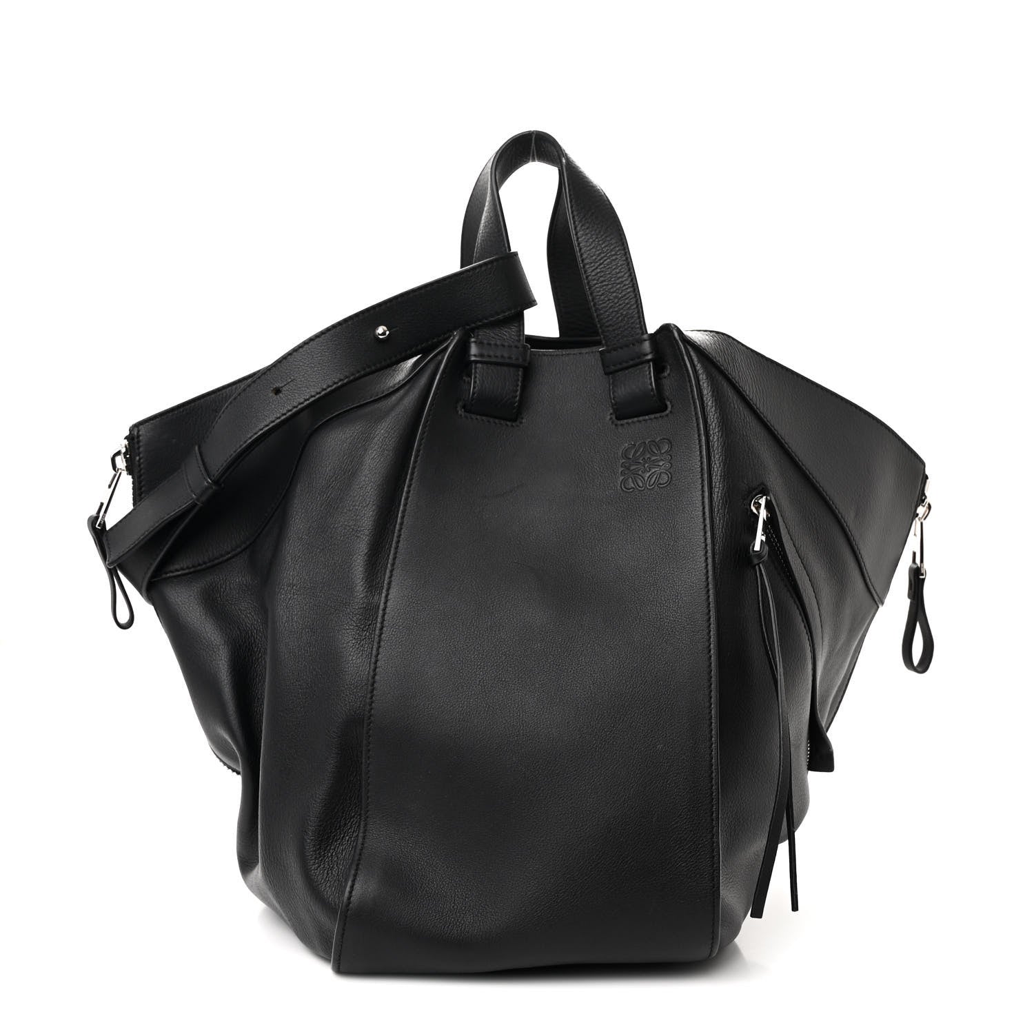 Loewe Calfskin Medium Hammock Shoulder Bag Black 1 of 11