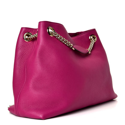 Gucci Cellarius Calfskin Medium Soho Chain Shoulder Bag Bright Bouganville 2 of 4