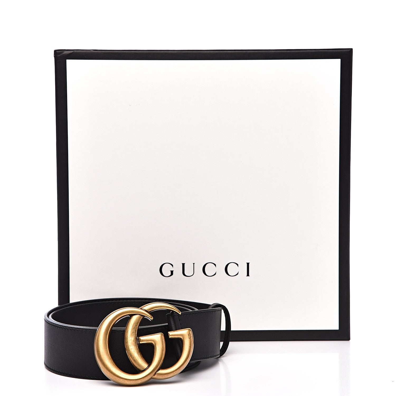 Gucci Calfskin Double G 40mm Belt 80 32 Black 6 of 6