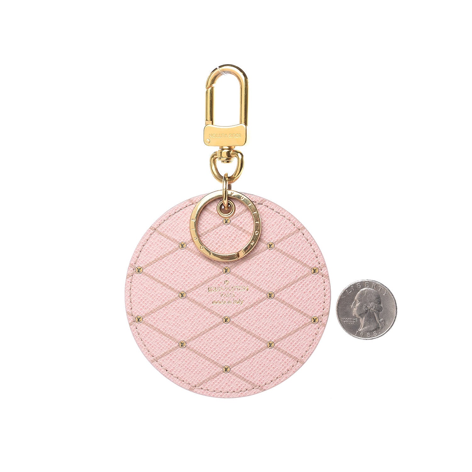 Louis Vuitton Damier Azur Summer Trunks Bag Charm Key Holder 2 of 4