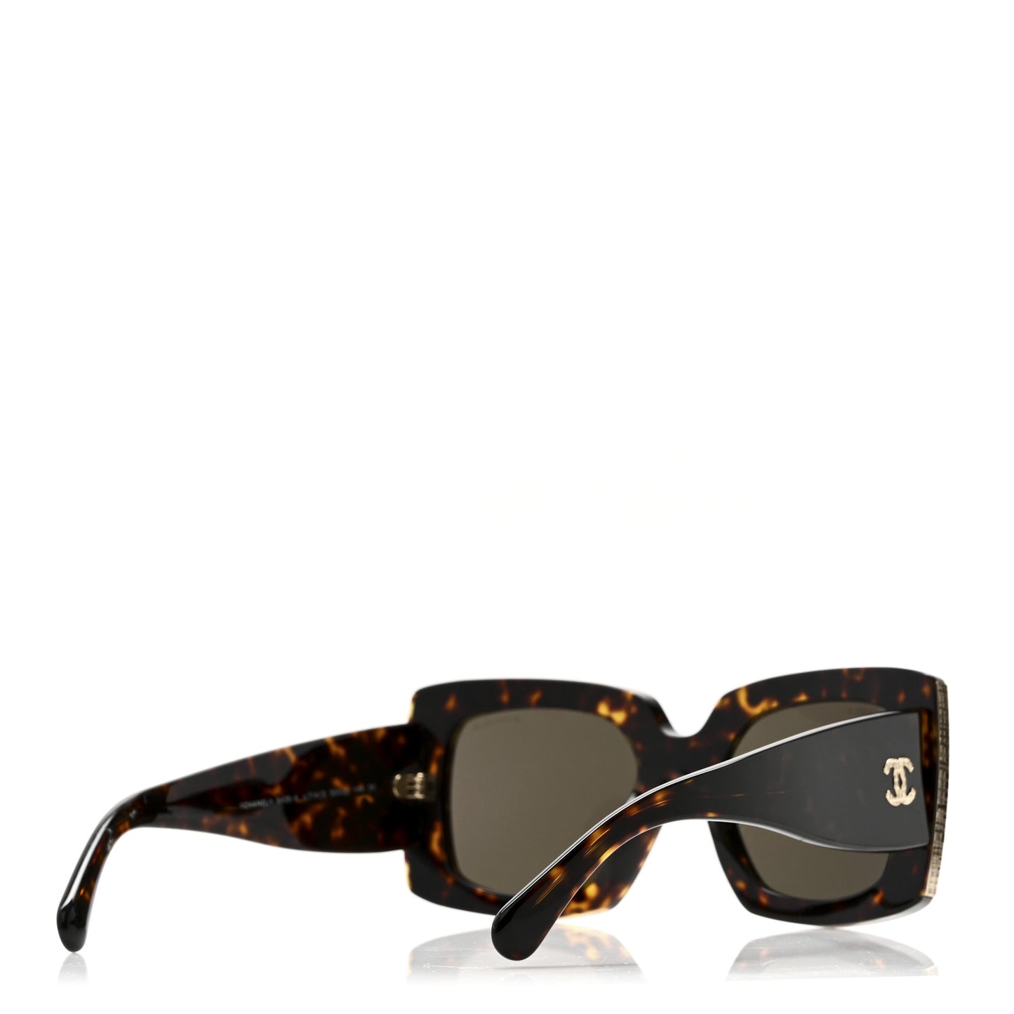 Acetate Rectangle Sunglasses 5435-A Tortoise