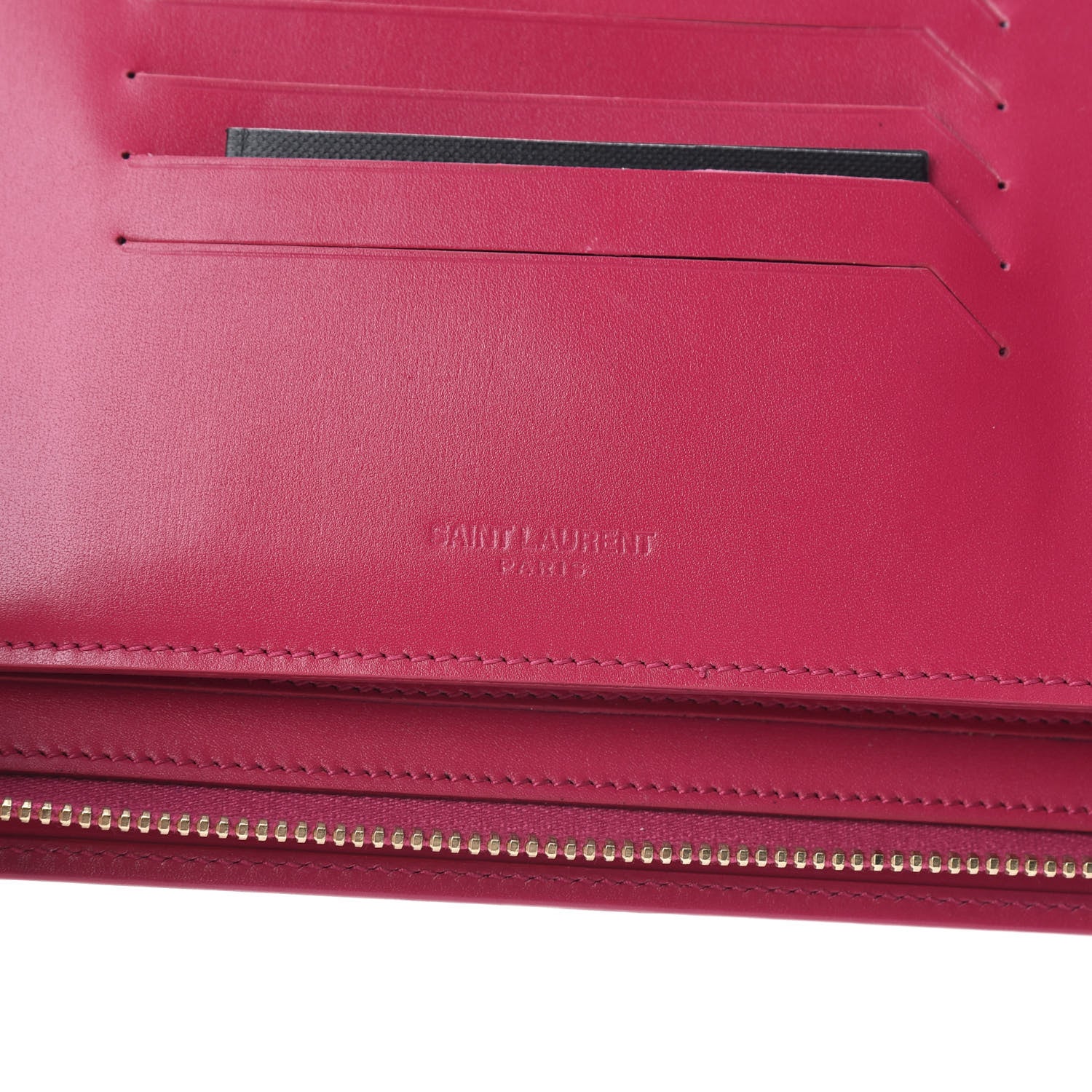Saint Laurent Smooth Calfskin Tuc iPad Case Pink 6 of 11