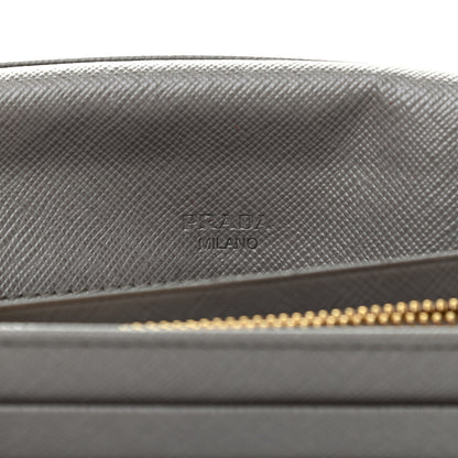 Prada Saffiano Metal Continental Flap Wallet Argilla 7 of 11