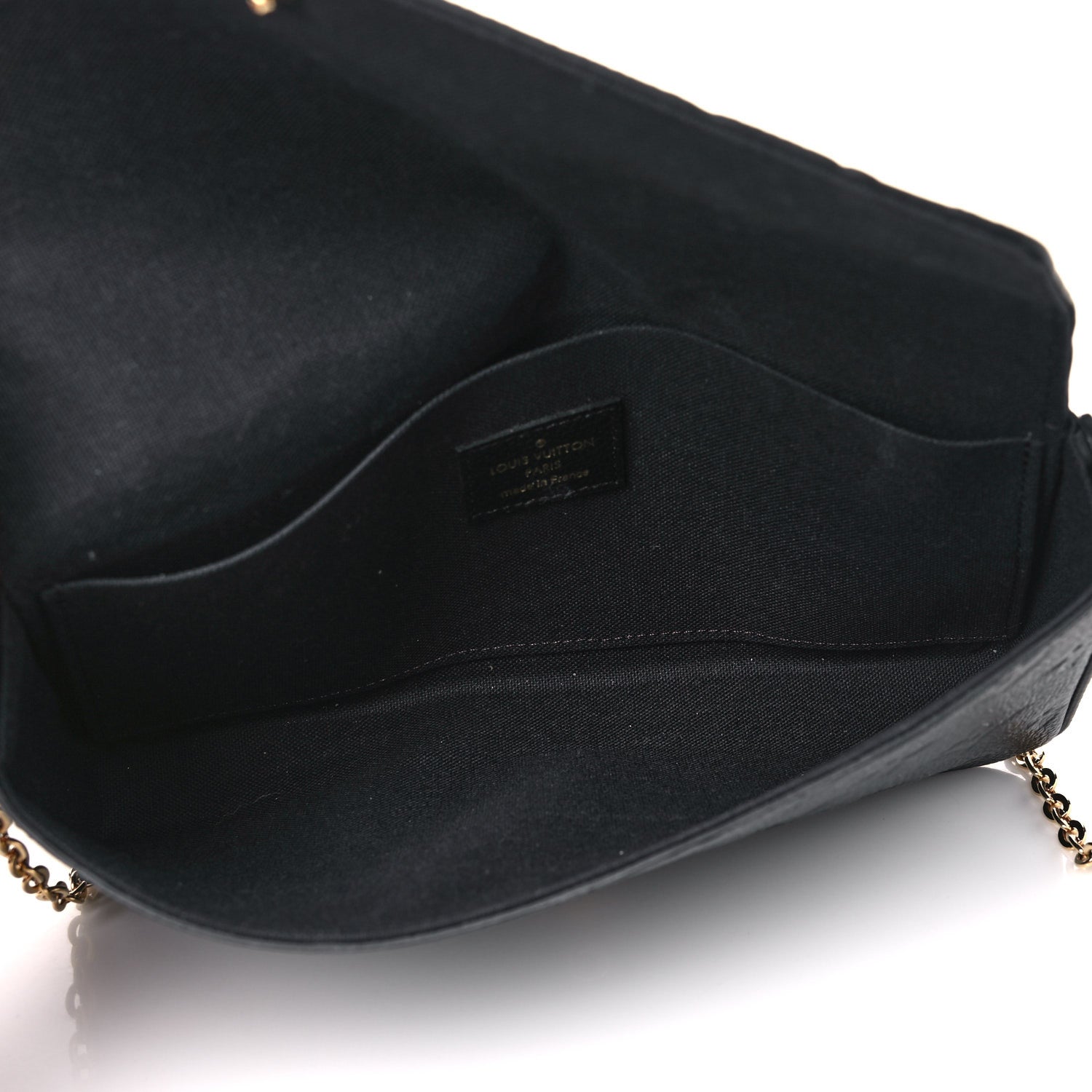 Louis Vuitton Empreinte Pochette Felicie Chain Wallet Black 6 of 10