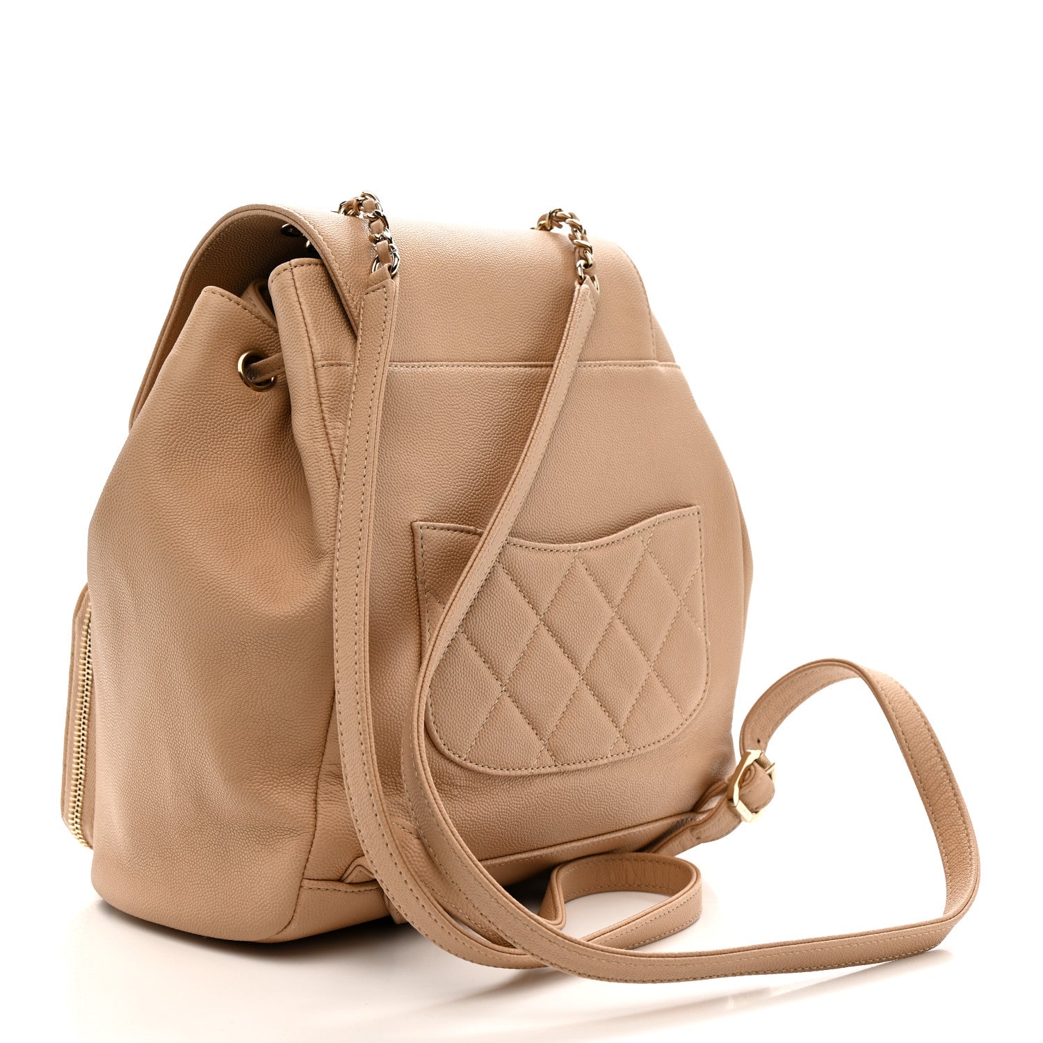 Chanel Caviar Quilted Business Affinity Backpack Beige 3 of 11